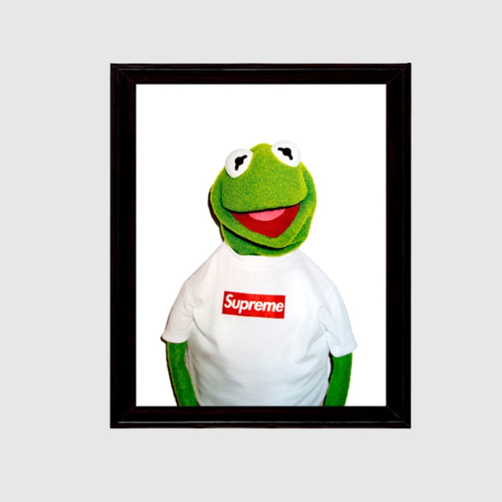 SUPREME KERMIT THE FROG 11X17 ART PRINT